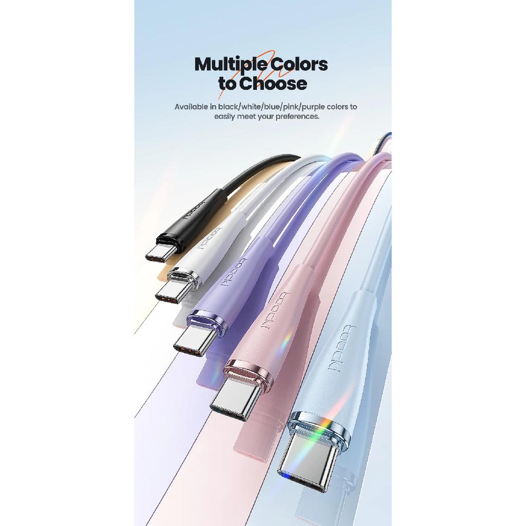 Toocki 60 Вт USB C Кабель Быстрая Зарядка Type C на Type C Кабель Для iPhone 15 Pro Samsung S24 Xiaomi Huawei Applebook Мягкий Data Cord