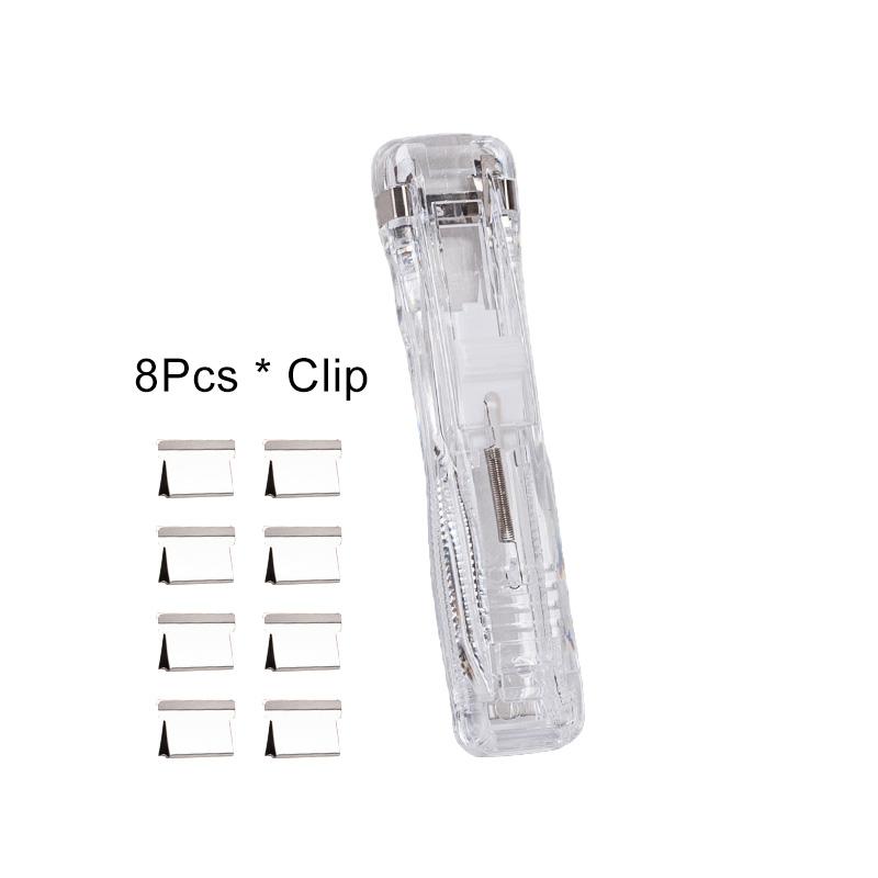 1 шт. мини пластиковые школьные принадлежности ручной зажим инструменты для переплета нажимной степлер для документов