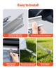 RV Awning Sun Shade Screen, 2 x 4.3 m Polyester Mesh Sun Shading Screen (Fits 4.5 m Awnings), Double-Stitched Breathable Sunscreen for RVs Travel and