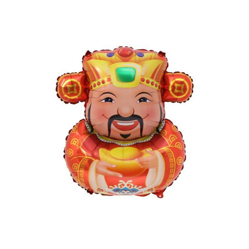 Chinese New Year Balloon Gold Ingot Fish Tassel Firecracker Shape Aluminum Film Balloon Spring Festival Home Decoration Balloon