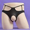 Женское белье для мужчин Sissy, с вырезами, с открытой промежностью, с низкой посадкой, прозрачные трусики, белье для трансвеститов, кроссдрессинг, трусы
