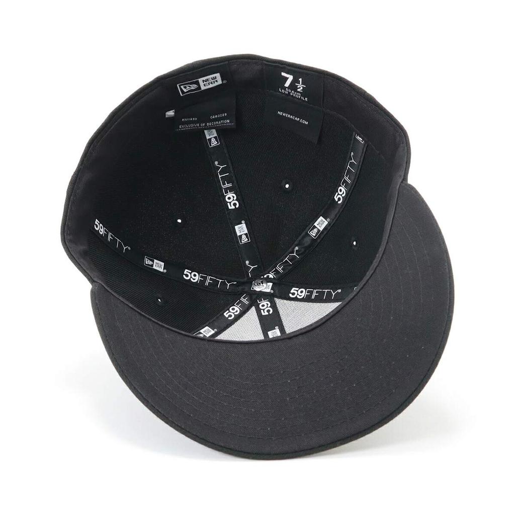 New Era Cap LP59FIFTY Hat Plain BlackBlack 7 LP5950 BASIC BLK BLK 25J