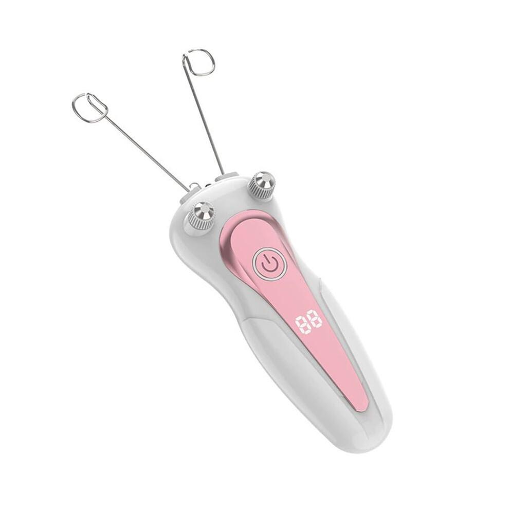Épilateur Électrique à Fil de Coton pour Femmes, Rechargeable, pour le Visage, le Corps et les Jambes. Épilateur avec Écran LCD.