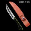 Stainless Steel Hand Fruit Knife Forged Color Wood Thickened Mongolian Mutton Beef Knife Portable High Hardness Sharp Hand Knife with Cover