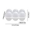 Transparent 6 Grids Eggs Holder Plastic Egg Drop Rack Portable Egg Storage Box  Camping