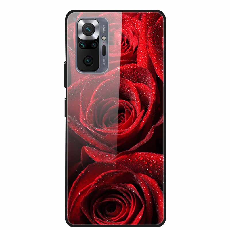 Цветная закаленная стеклянная крышка для чехла Xiaomi Redmi Note 10 Pro, жесткий противоударный Funda для чехлов Redmi Note10 / Note 10Pro, корпус