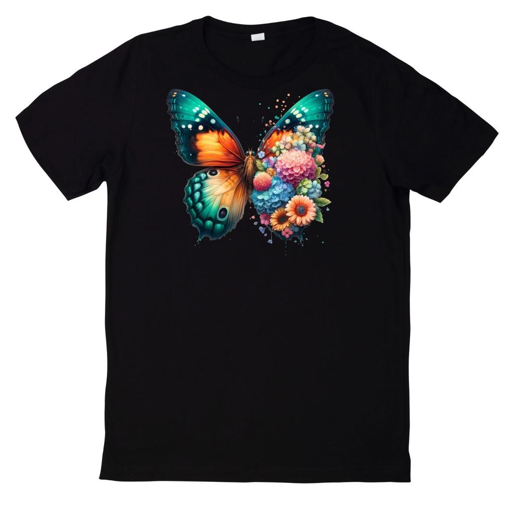 Floral Butterfly T Shirt
