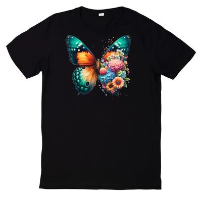 Floral Butterfly T Shirt