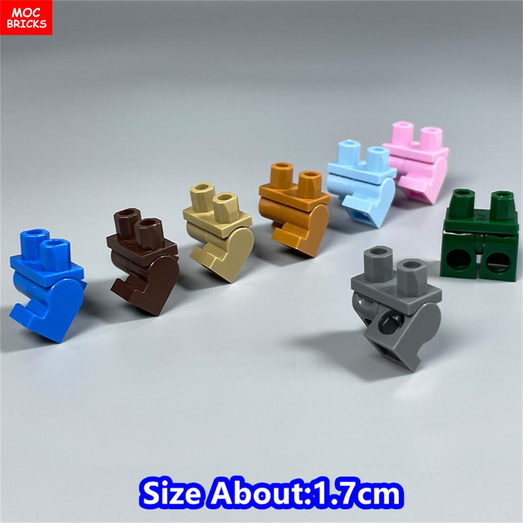 8 шт. Кубики MOC 17 мм Брюки Подвижные Короткие Ноги 970 см00 Часть Тела Одежда Модель Фигурка Сборка Строительные Блоки Игрушки Подарки