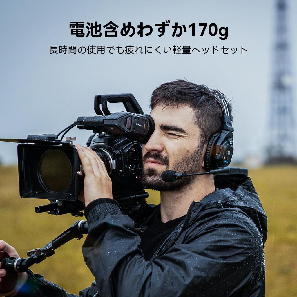 Официальная версия Hollyland Solidcom C1 Pro Удаленная гарнитура Можно использовать с можно носить вокруг Беспроводная Полностью беспроводная Интерком-гарнитура ENC Шумоподавление