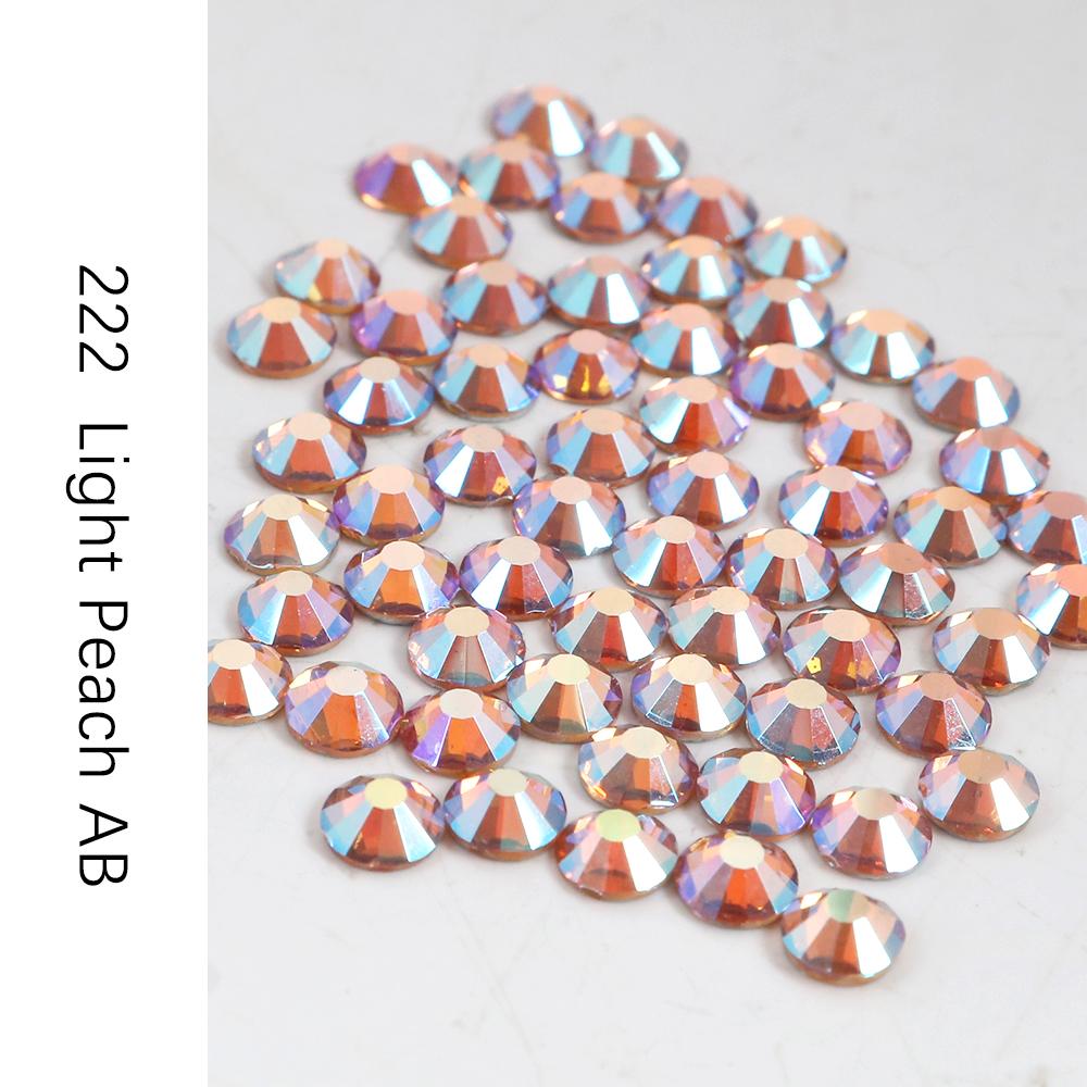 Стразы без горячей фиксации, кристалл Ab Ss3-Ss30, стразы для ногтей с плоской задней частью, стразы премиум-качества, блестящие стразы для ногтей, хрустальный камень