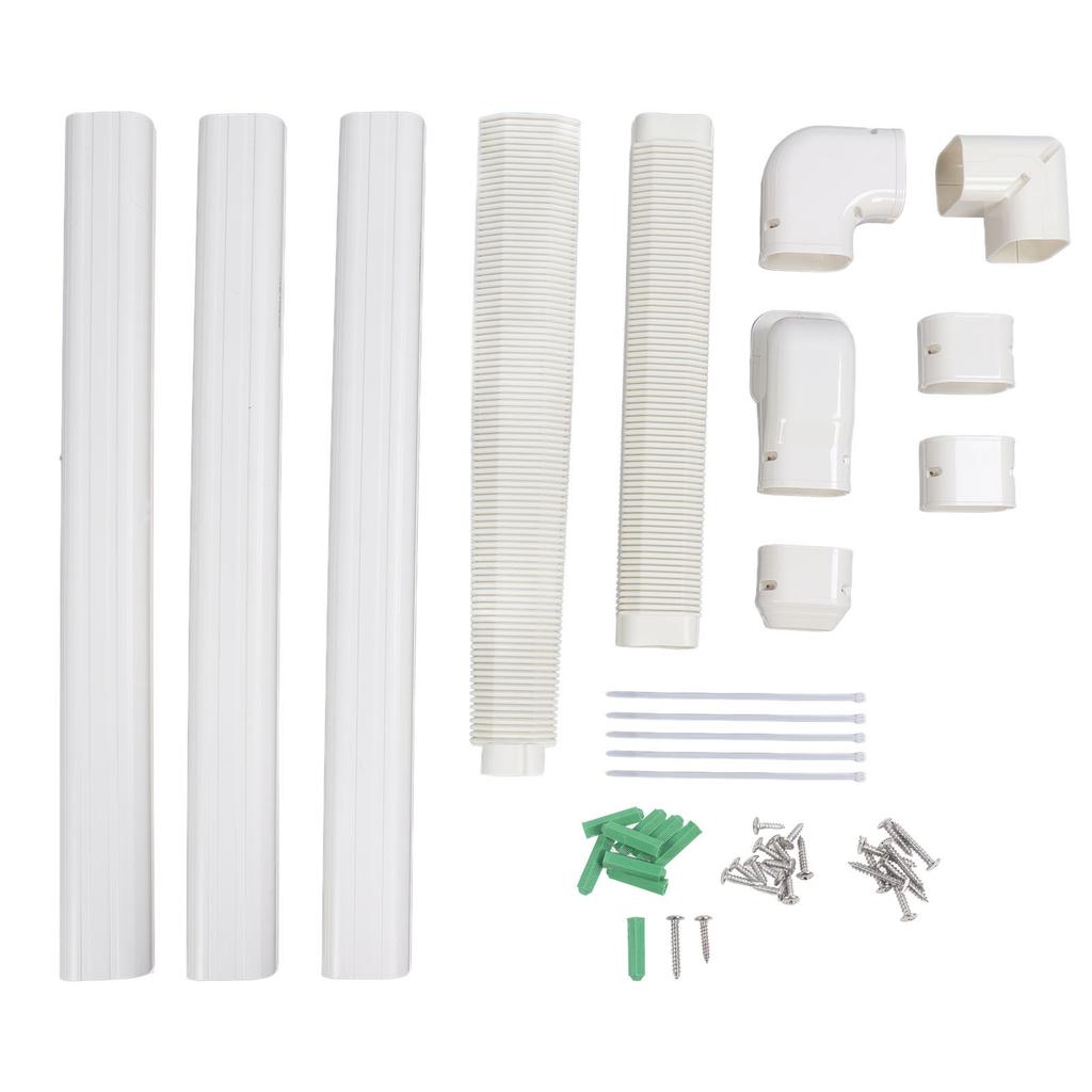 Декоративный ПВХ комплект для закрытия трассы кондиционера для мини-сплит теплового насоса, комплект для закрытия трассы