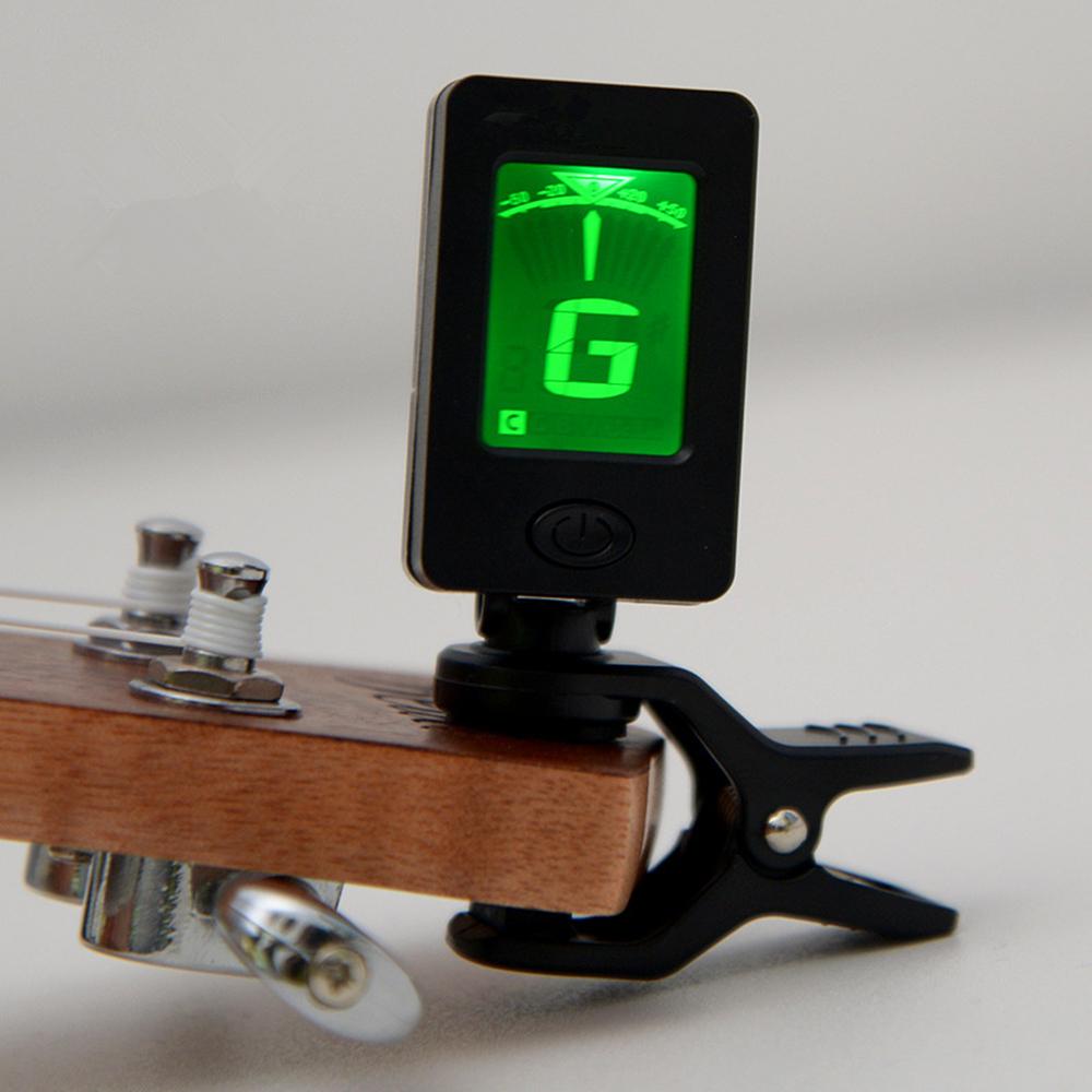 Digital Chromatic LCD Clip-On Electric Tuner for Bass Guitar Ukulele Violin