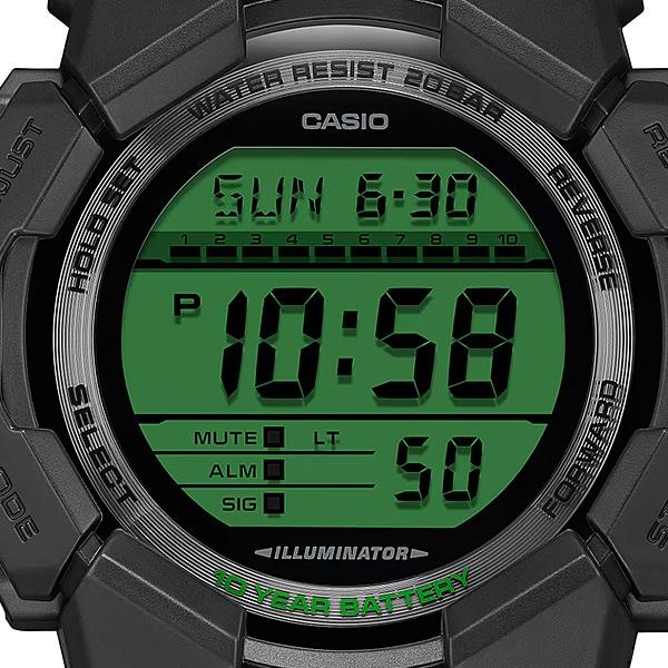 Casio G-SHOCK Black and Electro Green GD-010BEG-1JF Wrist Watch for Men