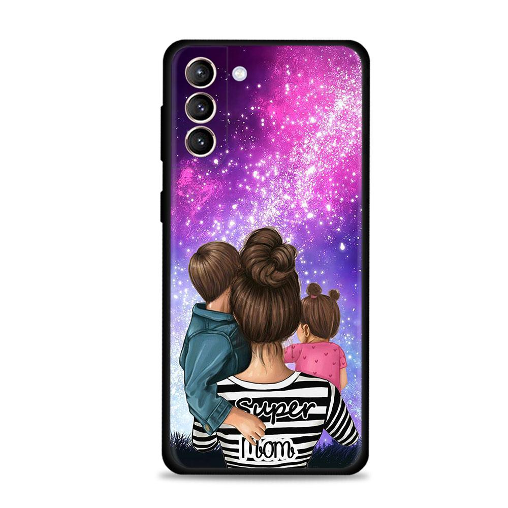 Чехол Super Mom для маленьких девочек и мальчиков для Samsung Galaxy S22 S21 S20 Ultra FE S22 S21 S20 S10 S9 S8 Plus 4G 5G S10e S7 Edge TPU Coque