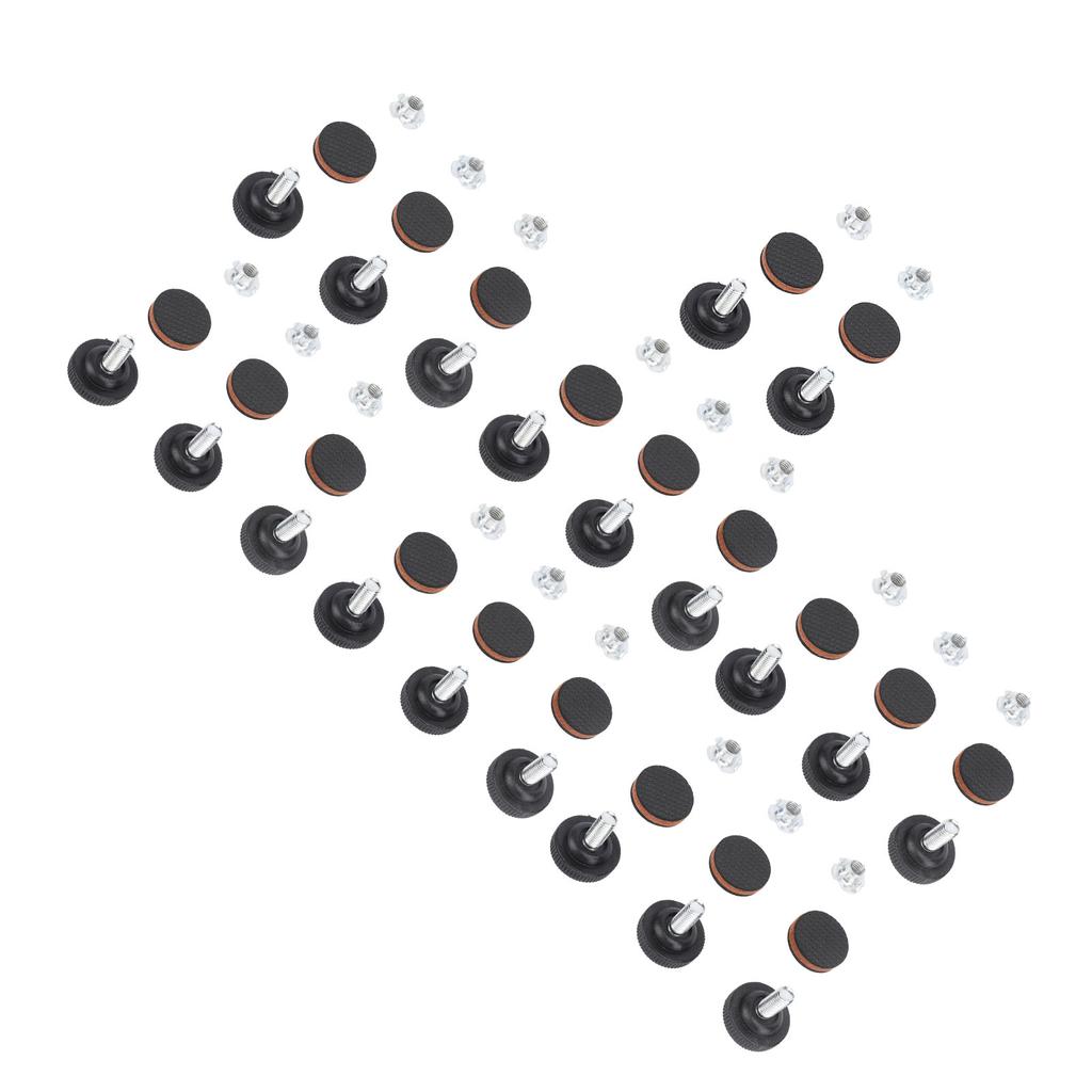 20 шт. мебельный выравниватель с Т-образными гайками, противоскользящая резиновая накладка, регулируемые ножки для выравнивания мебели для стола