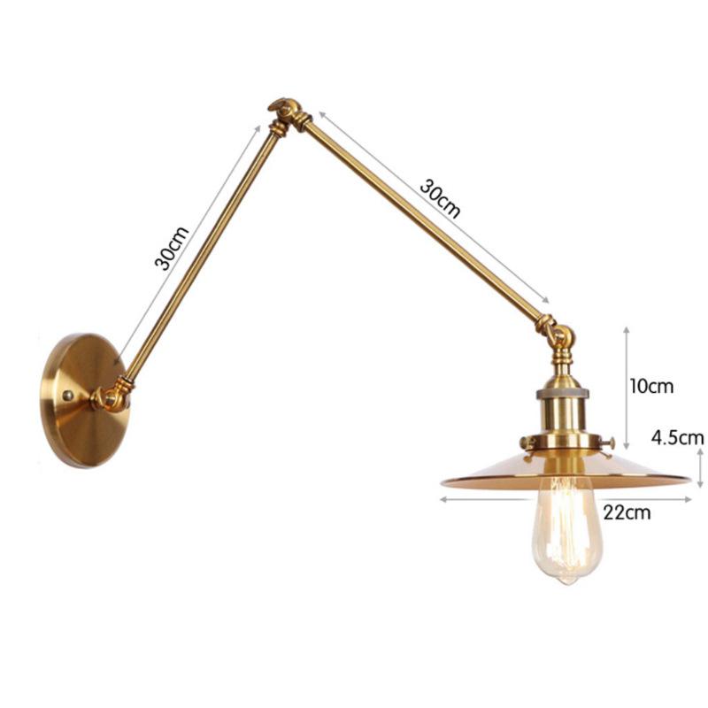 Американский Железный Арт Мульти Фестиваль НЛО Бар Ресторан Черный Индивидуальность Простая Спальня Декор Лампа для Спальни Настенный Светильник