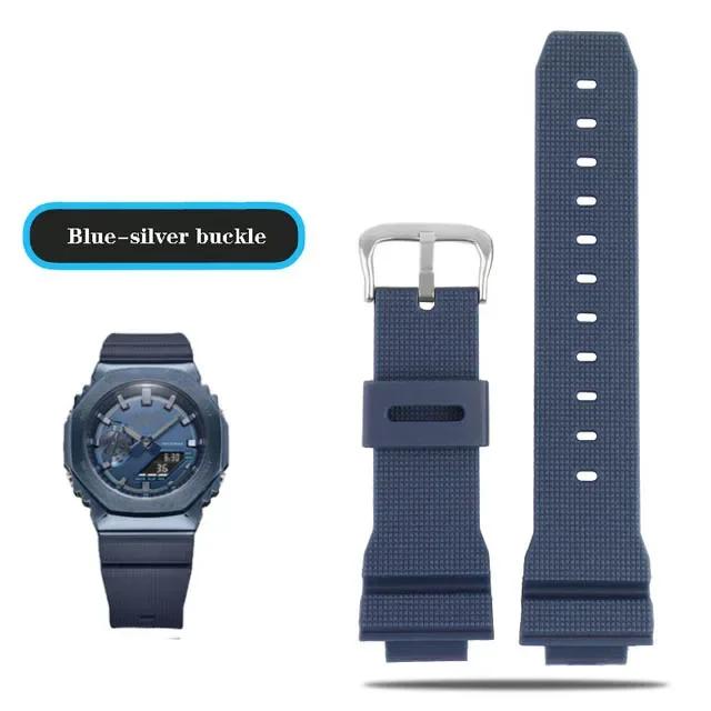 Ремешки для часов Casio G-Shock GM-2100 GM-S2100 GA-2100 GM-5600/GA5600 силиконовые мужские спортивные водонепроницаемые аксессуары для часов ремешок