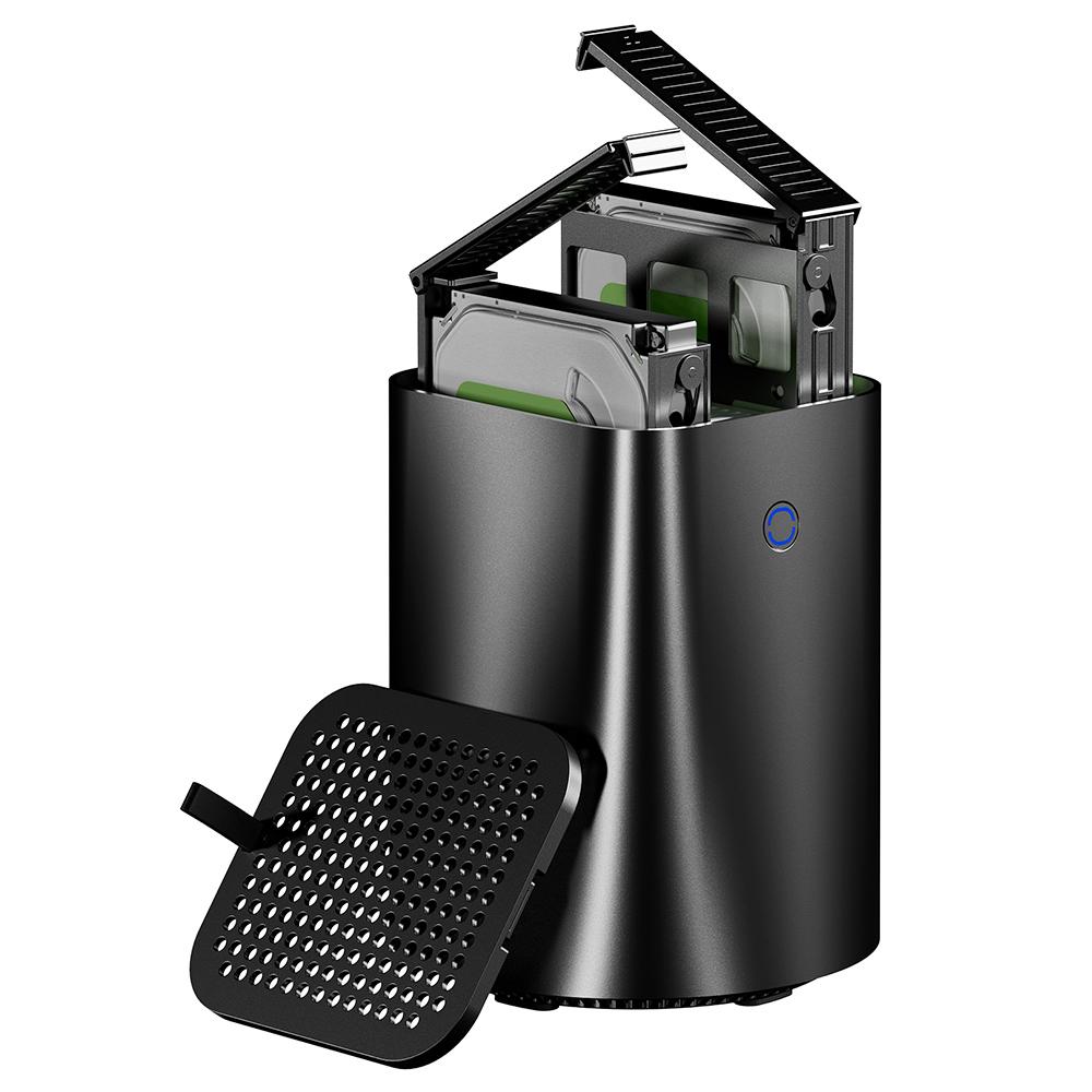 Мини-ПК AOOSTAR R1 NAS-маршрутизатор, Intel N150 4 ядра до 3,6 ГГц, 16 ГБ ОЗУ 512 ГБ SSD, HDMI+DP+Type-C Тройной 4K-дисплей, WiFi 6, 2*USB3.0, 2*USB2.0