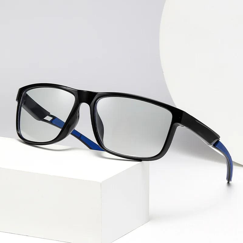 New Photochromic Myopia Glasses Neutral Fashion Full Frame Outdoor Sports Myopia Glasses Hd Blue Light Blocking Glasses To -4.0