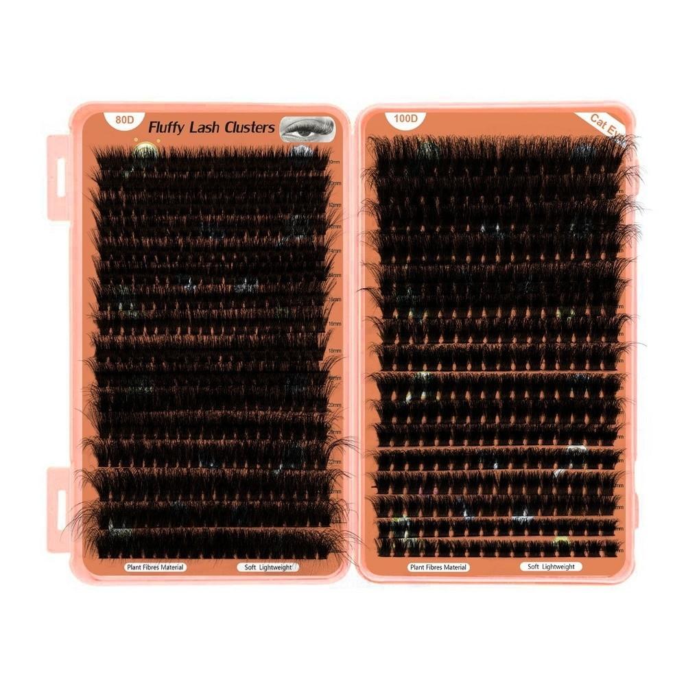 10-24mm Mix Length Lash Clusters D Curl Eye Makeup Tools False Eyelashes Makeup Enhancement