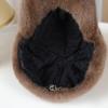 Solid Color Faux Fur Duckbill Hat Thickened Warm Plush Hat Fashion Fluffy Baseball Hat  Winter