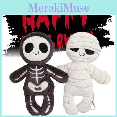 Новая плюшевая игрушка-кукла скелет и мумия на Хэллоуин, брелок, доступен индивидуальный логотип для оптовой продажи