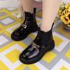 Ботинки Мартин на толстой подошве в британском стиле, женские, 2025, осень, новые, повседневные, на подошве-маффин, нескользящие, модные, универсальные, короткие ботинки
