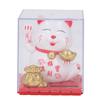 Lucky Cat Waving Arm Vivid Lovely Chinese Cat Solar Fortune Cat Statue Decoration for Decorating