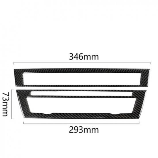 Carbon Fiber Interior CD Panel Cover Trim For BMW 5 Series F10 2011-2017