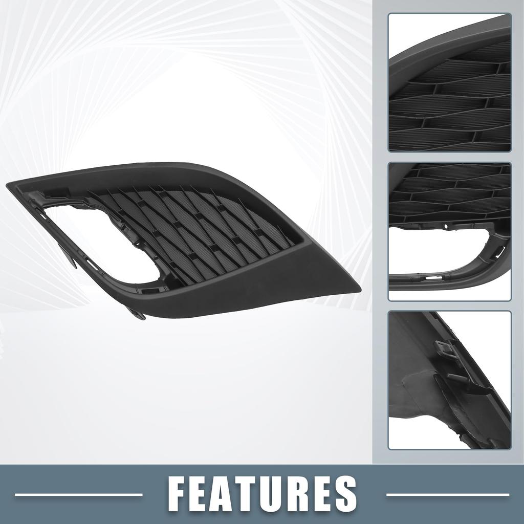 ABSOPRO Front Left Fog Light Grille Cover Part Number for Mazda Trim, BBN250C21C, 3, 2010-2011