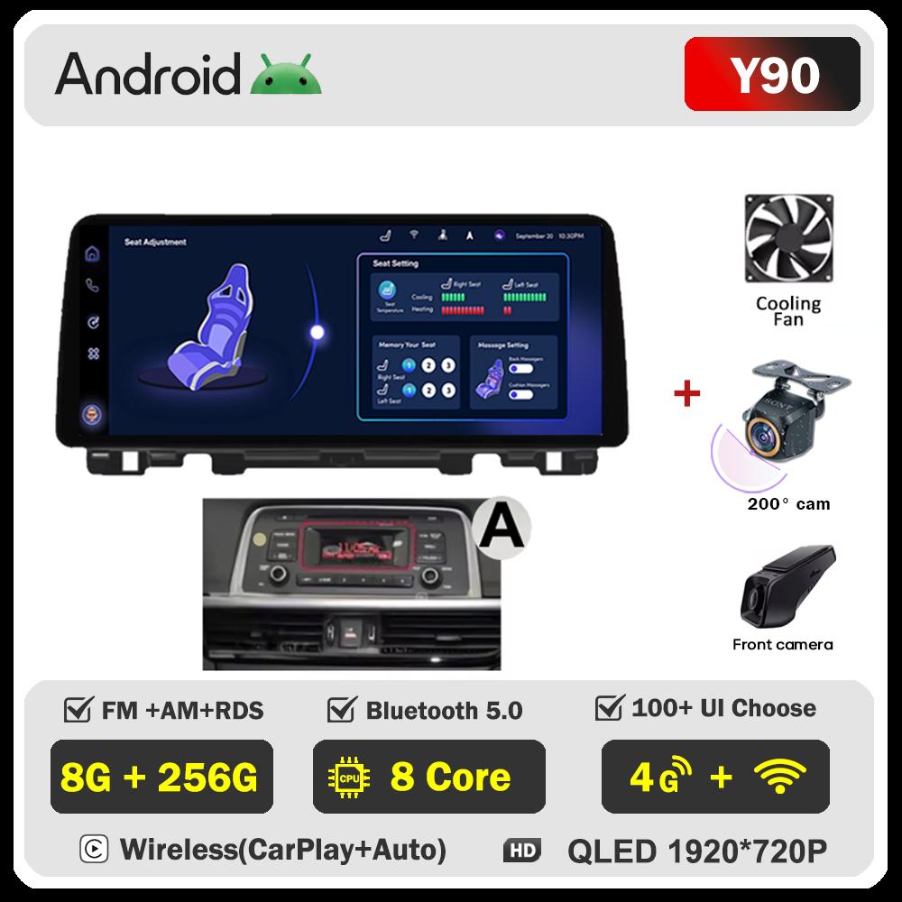 12,3-дюймовый автомобильный мультимедийный радиоприемник для KIA K5 Optima 2015-2019 Видео Аудиоплеер Стерео Навигация Авторадио Carplay Нет 2 Din DVD