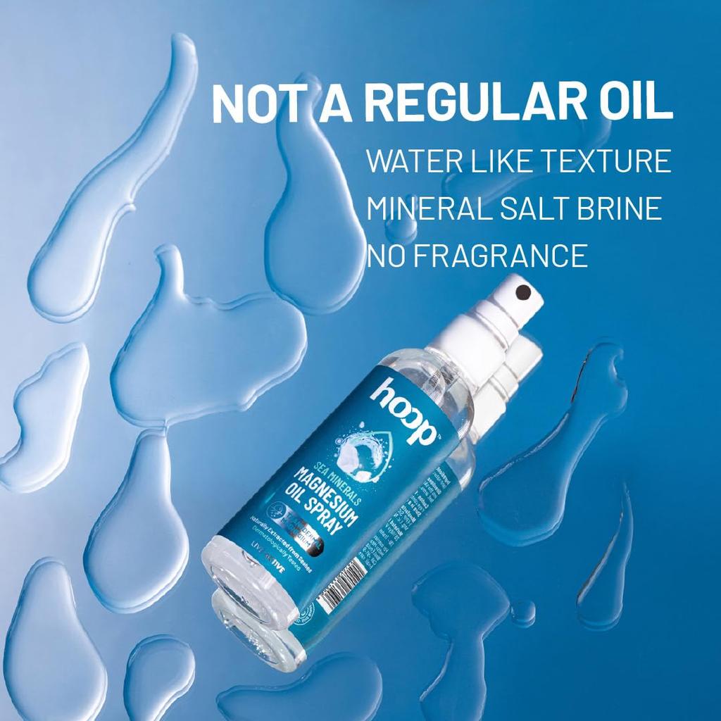 Hoop Magnesium Oil Spray 100 Ml Pack For Muscle Recovery Relaxation And Better Sleep