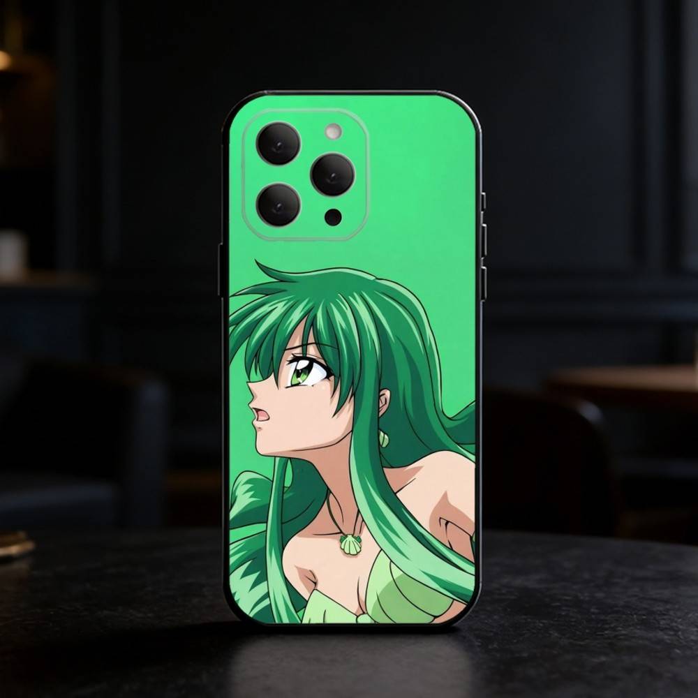 Чехол для телефона Mermaid Melody Pichi Pitch для iPhone 17,16,15,14,13,12,11 Plus,Pro Max,SE4 Мягкий силиконовый черный чехол