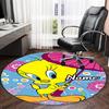 Customizable T-Tweety2 Round Non-Slip Carpet - Ideal for Garden, Picnic, Office, Perfect for Decoration, Suitable For All Seasons