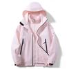 Outdoor Three-in-one Rubber Jacket for Men's Waterproof Hiking Hiking Hiking Hiking Clothes Detachable Fleece Jacket for Women