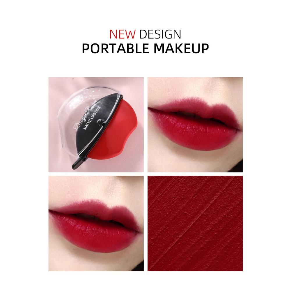 Dragon Ranee Макияж Губная помада типа Lazy Lip Помада не легко смывается, макияж с туманной поверхностью, матовая помада Большая красная помада