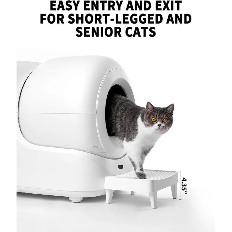 Non‑Slip Easy‑Step Cat Litter Pedal Stool With Filter Function Litter Trapper Mat For PETKIT Series Smart Automatic Cat Toilet