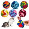 Colorful Dog Teething and Sniffing Puzzle Ball Toy for Food Hiding and Training