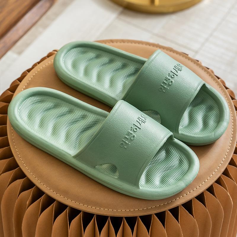 Women Men Summer EVA Home Bathroom Shower Slippers Quick-drying Household Couples Indoor Non-slip Slippers Breathable Waterproof