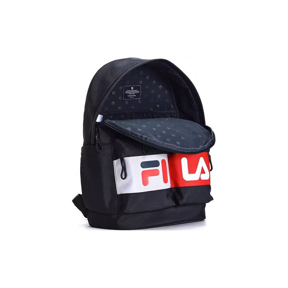 Fila Модный Тканевый Рюкзак Большой Вместимости Унисекс Рюкзак Глубокий Черный F13U319135F-BK