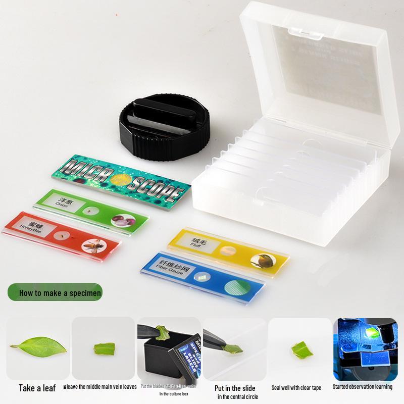 1200x Microscope Set for Kids - Portable Science Experiment Kit for Elementary Students