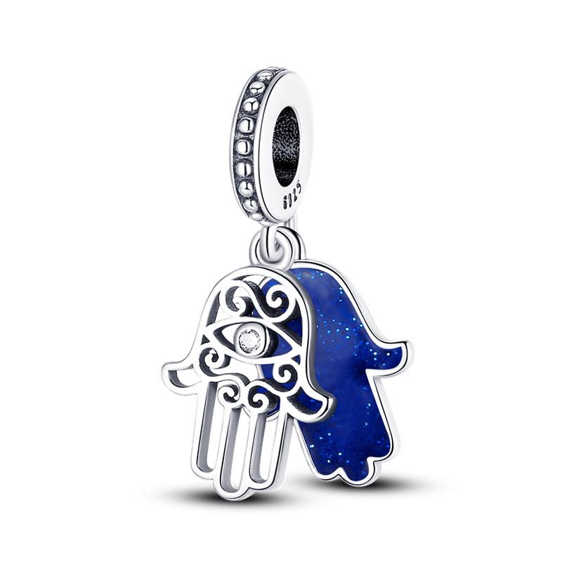 925 Стерлинговое Серебро Красочный Ловец Снов Светящийся Светлячок Подарок Самолет Земля Шармы Подходят Оригинальный Подвеска DIY Изготовление Ювелирных Изделий