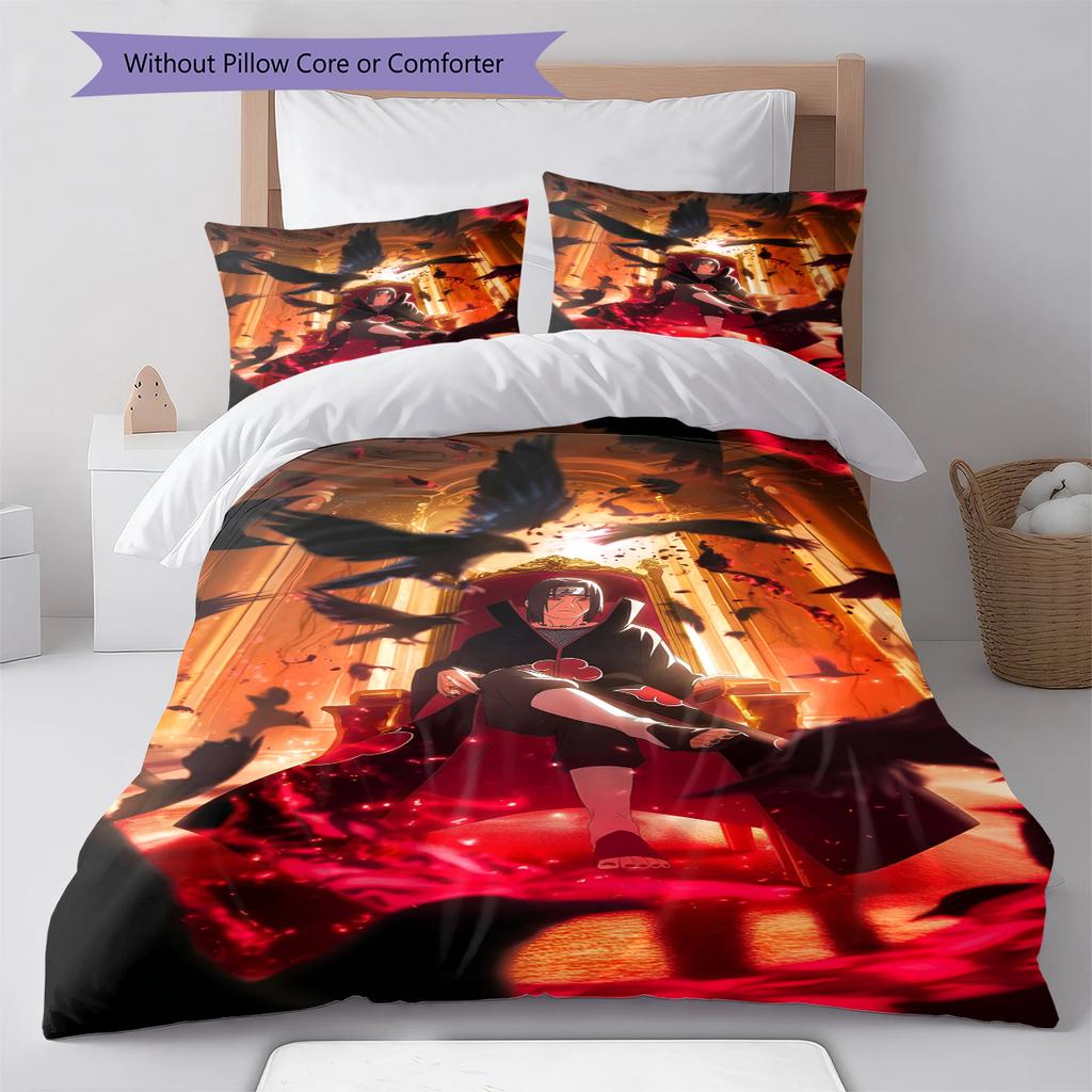 Мультяшный Узор Комплект Постельного Белья Одеяло Пододеяльник Наволочка Домашний Декор Подарок на День Рождения (1 пододеяльник + 2 наволочки, без наполнителя)