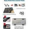 Black Carbon Fiber License Plate Frames, Plastic Number Plate Holder Print Carbon Pattern for Men and Women, 2 Pack with Screws Caps for Front Rear
