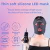 LED Photon Infrared Beauty Mask, USB-Powered Skin Care Device, Reduces Fine Lines & Brightens Skin Tone, Silicone Facial Rejuvenation Mask