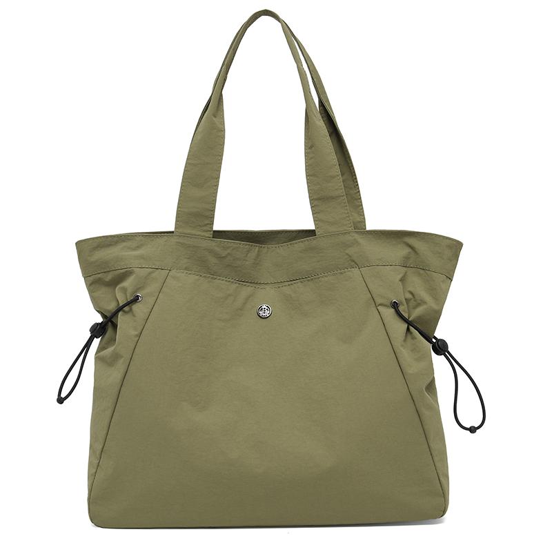 Женская сумка большой вместимости, однотонная сумка-тоут, дорожная сумка через плечо