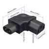 Адаптер кабеля питания PDU IEC320 C8 - C13 Фигура 8 Мужской - Женский Угловой IEC Гнездовой разъем для электроники