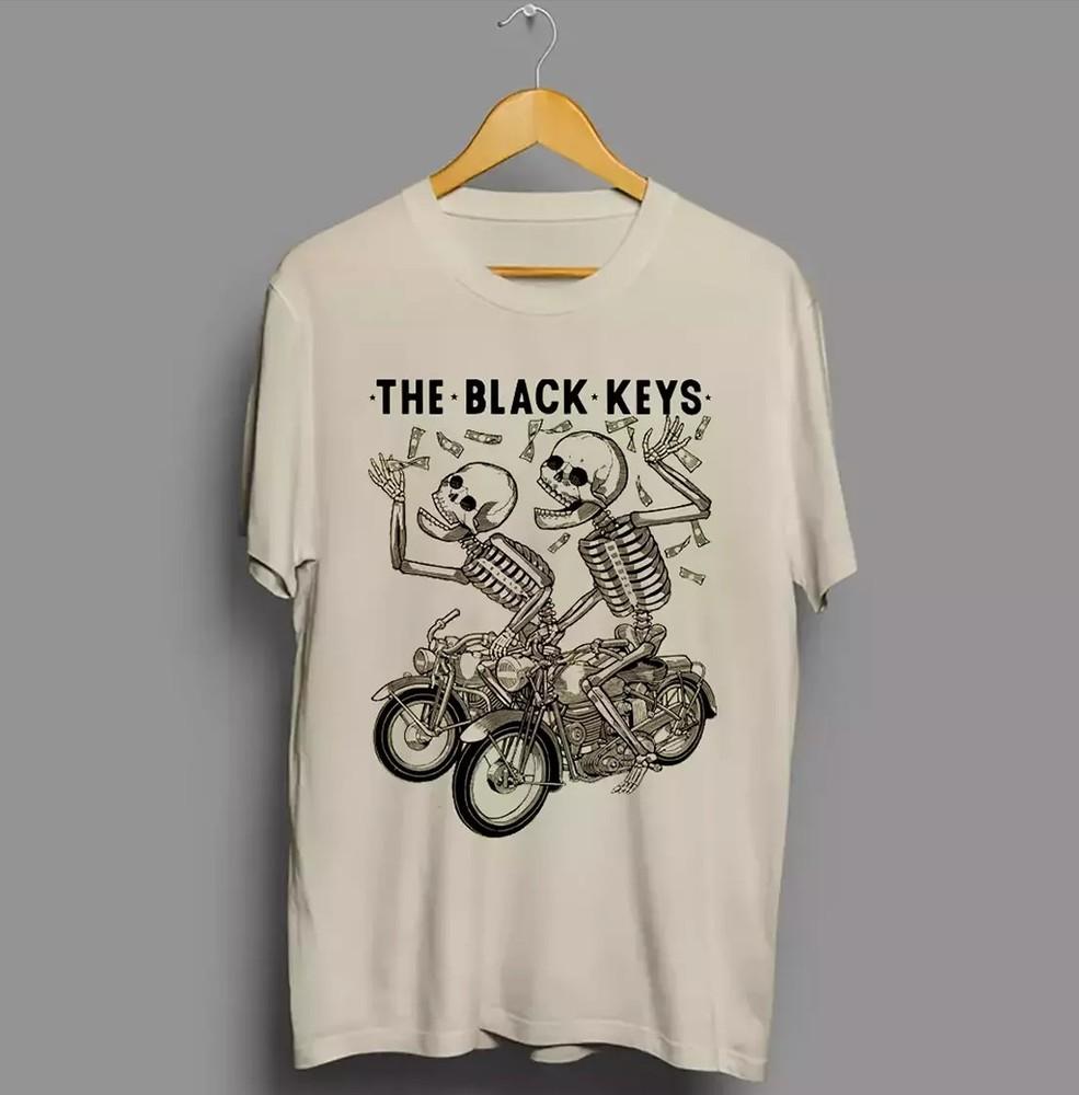 The Black Keys Band Skeleton GIft For Halloween T Shirt Full Size S-5XL.webp Unisex T-Shirt
