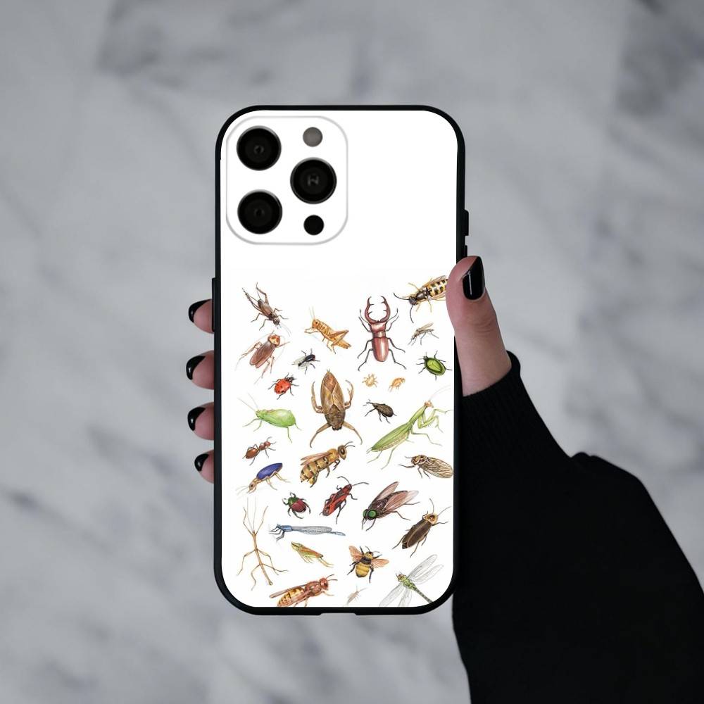 I-Insects And B-Bugs Phone Case For iPhone 17pro, 16,15,14,13,12,11 X XR Plus,Others Soft Black Cover